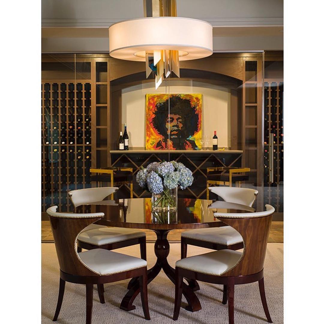 Private dining and wine room lighting